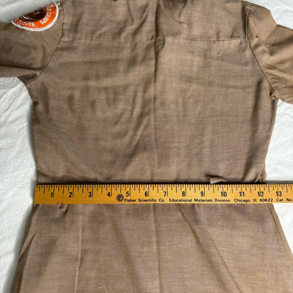 Girl‎ Scout Set Of 2 Uniform Dresses Green & Brown Size 10 8 Permanent Press Tag - Picture 7 of 17